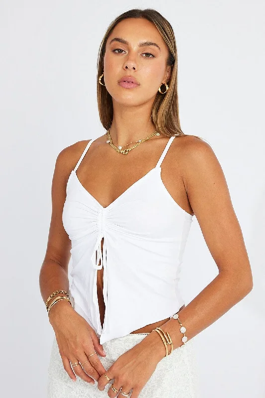 White Singlet Top