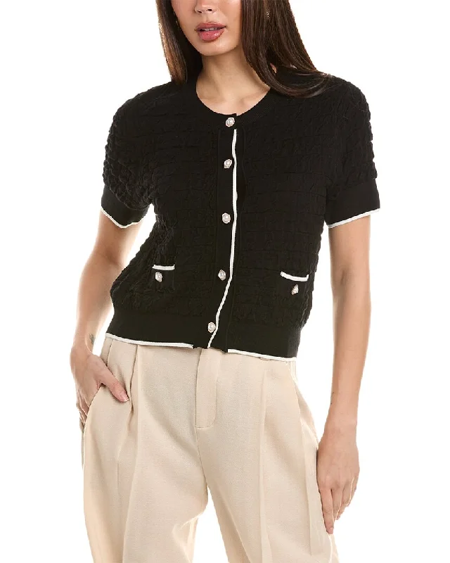 Ellen Tracy Textured Sweater Cardigan