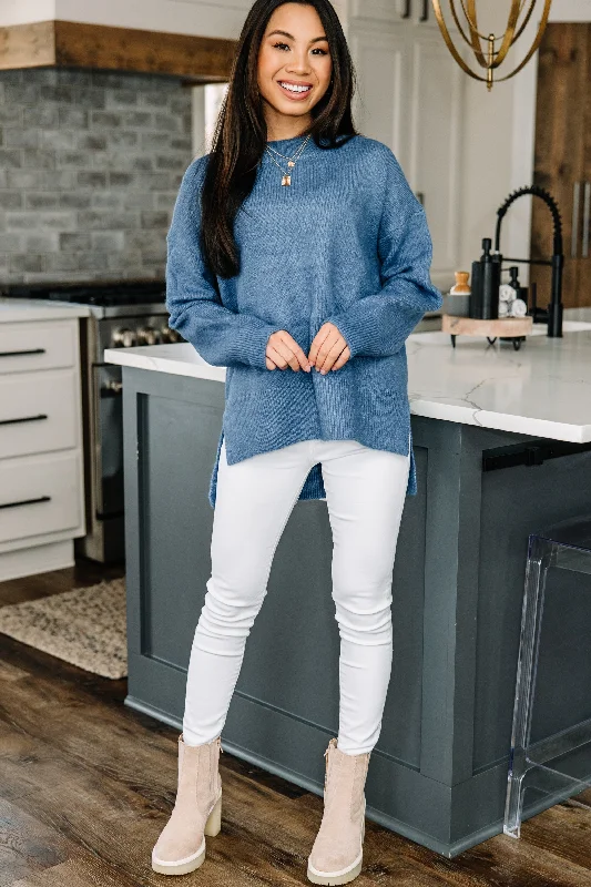 Get Focused Light Blue Sweater