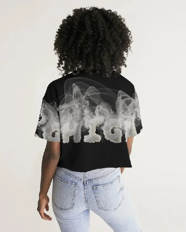 Smoking the highest Women's Lounge Cropped Tee