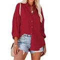 FashionSierra - Oversize Turn Down Collar Elegant Blouses