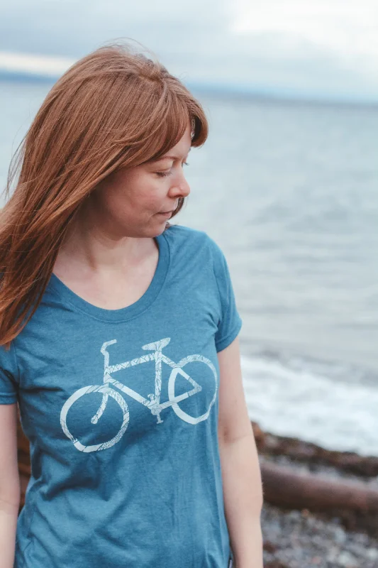 BIKE - Women's Eco Tee Heather Teal