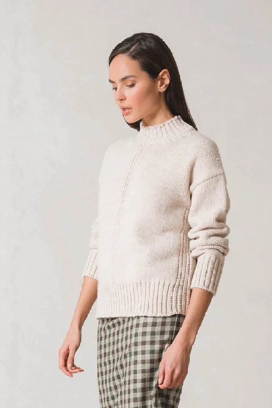 Indi & Cold Mock Neck Sweater