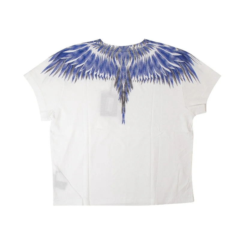 Marcelo Burlon Sharp Wings Squared Tee - White/Blue