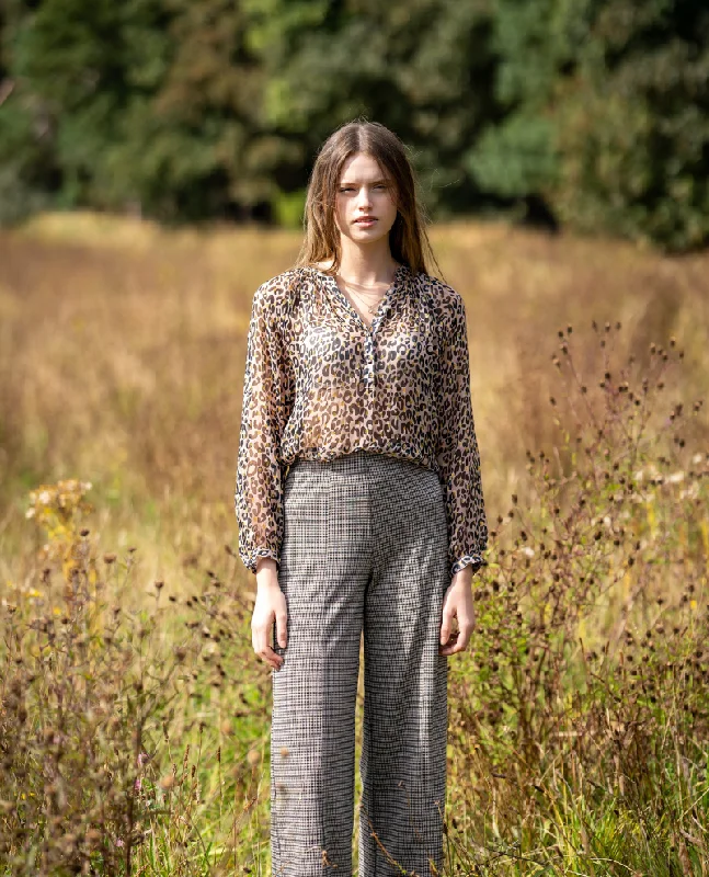 Primrose Park Zion Brown Leopard Blouse