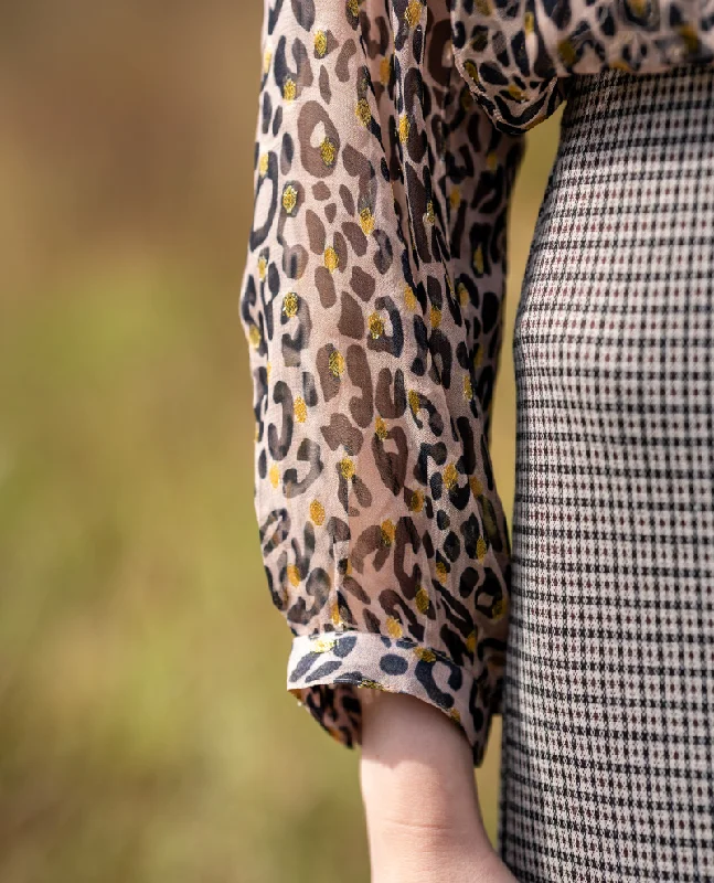 Primrose Park Zion Brown Leopard Blouse