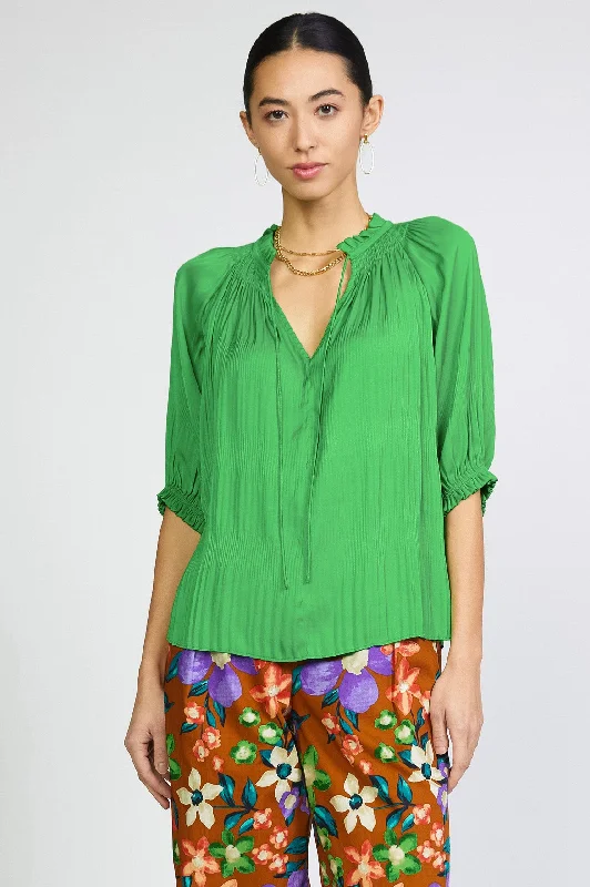 Angelica Pleated Blouse