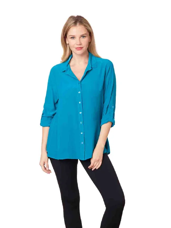 Tianello Crepe de Chine Washable Silk Loving Blouse-Anage