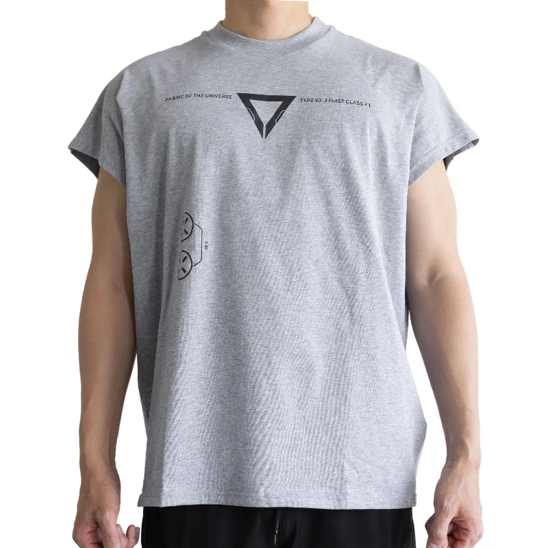 V3-3 Grey Oversized Sleeveless T