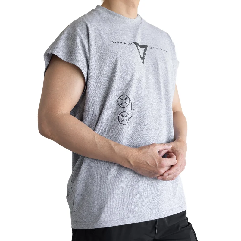 V3-3 Grey Oversized Sleeveless T