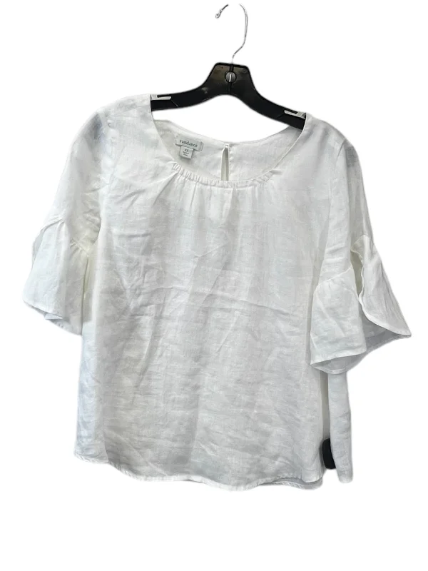 White Top Short Sleeve Sundance, Size Xs