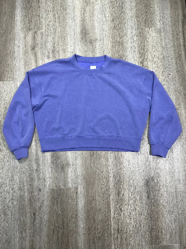 Athletic Sweatshirt Crewneck By Lululemon In Purple, Size: L