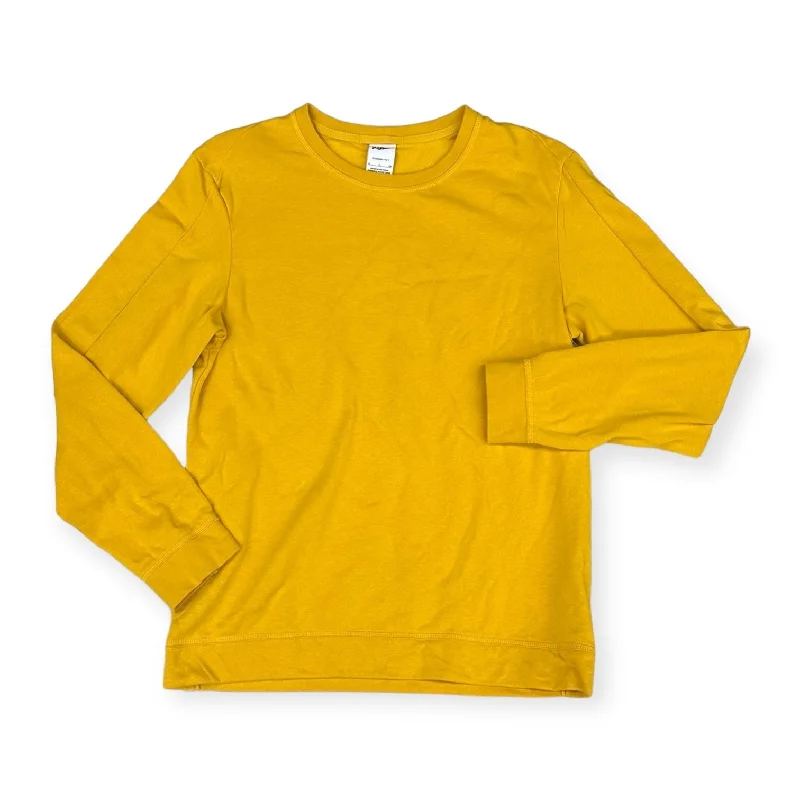 Athletic Sweatshirt Crewneck By Nike Apparel In Yellow, Size: S