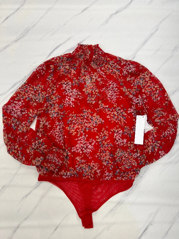 Bodysuit By Socialite In Red, Size: Xl