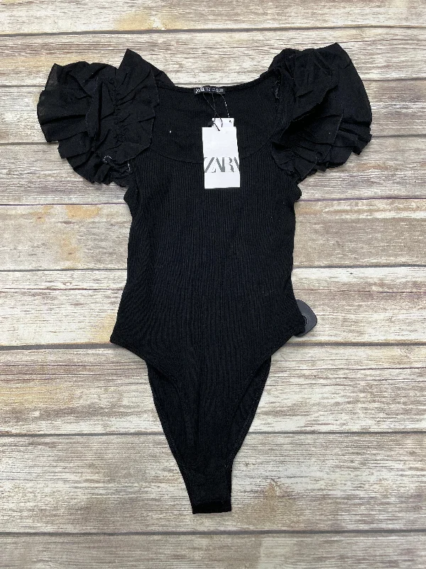 Bodysuit By Zara In Black, Size: S