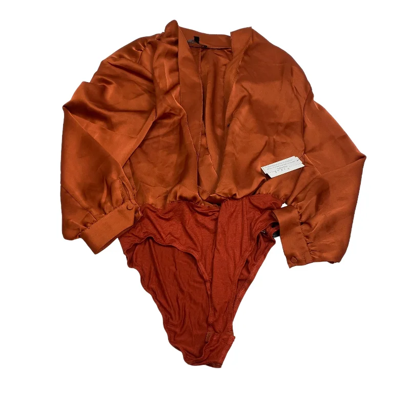 Brown Bodysuit Eloquii, Size Xl