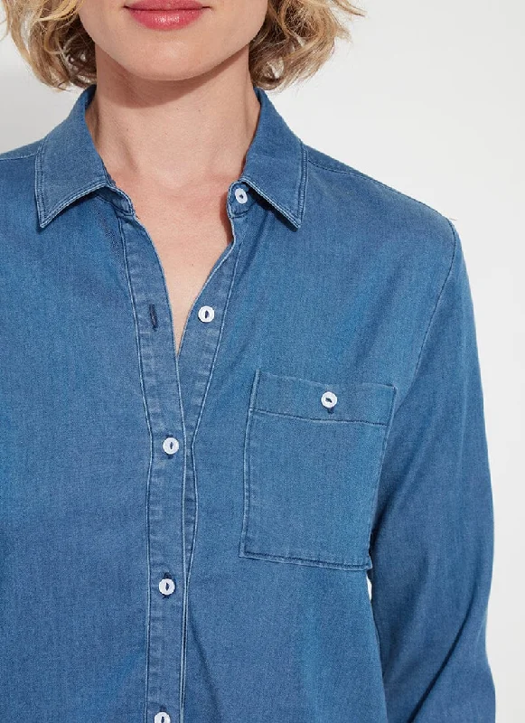 Drew Stretch Chambray Shirt