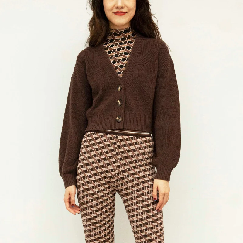 Leslie Cardigan Brown