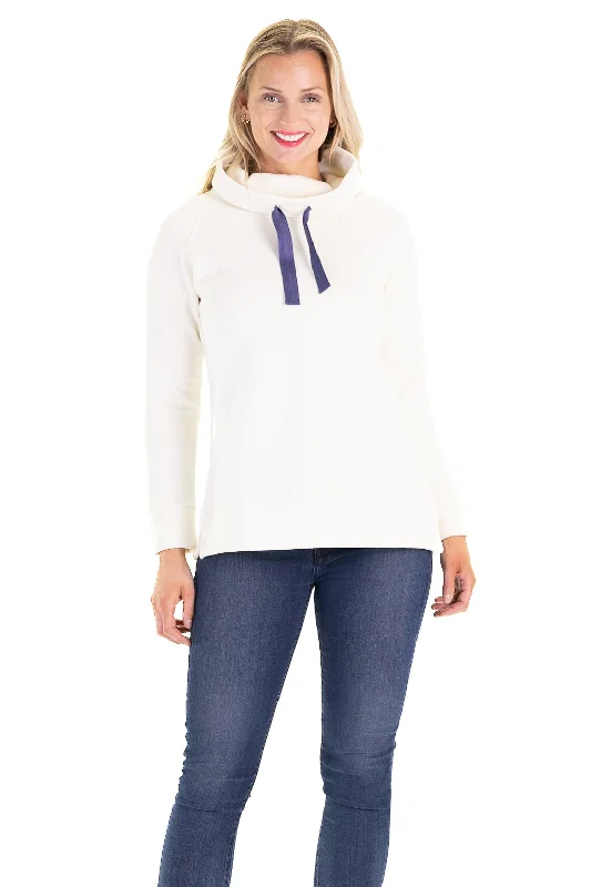 Finley Funnel Neck in Winter White