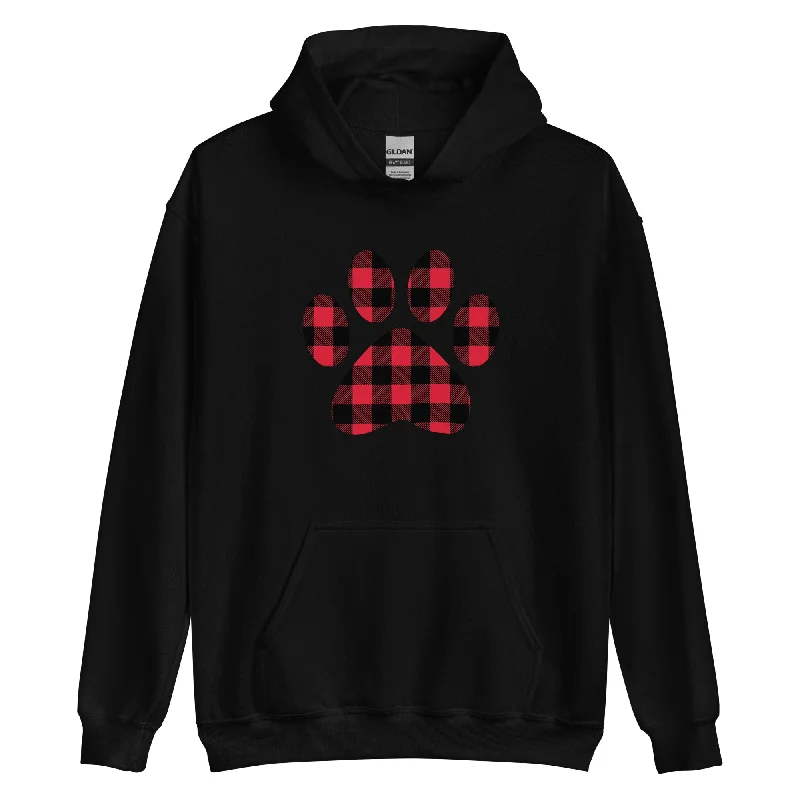 Gingham Paw Print Hoodie