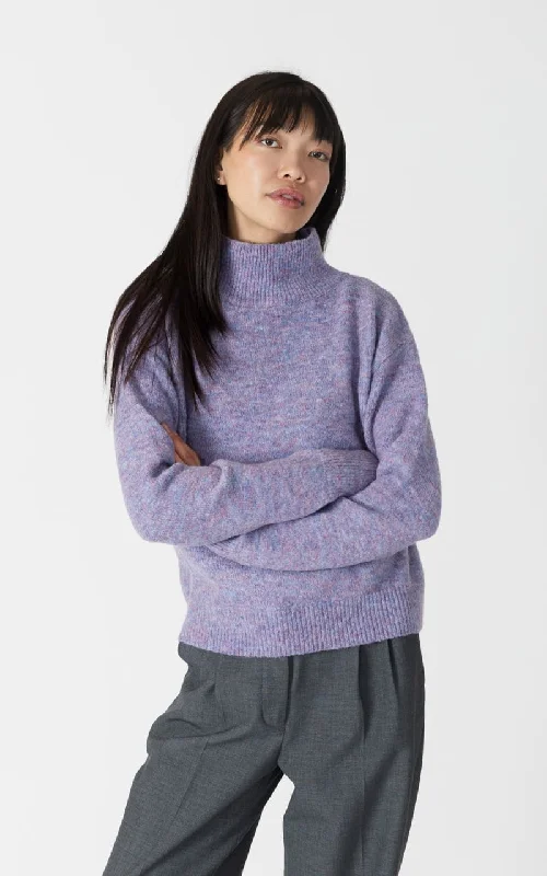 Lyla + Luxe- Mabel Eco Lightweight Mockneck Sweater