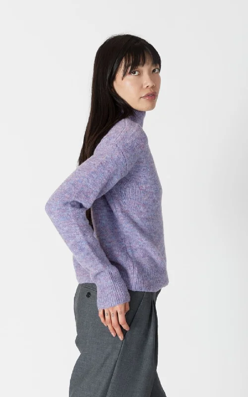 Lyla + Luxe- Mabel Eco Lightweight Mockneck Sweater