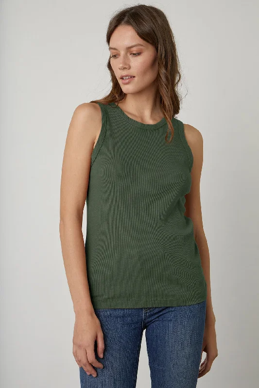 MAXIE RIBBED TANK TOP