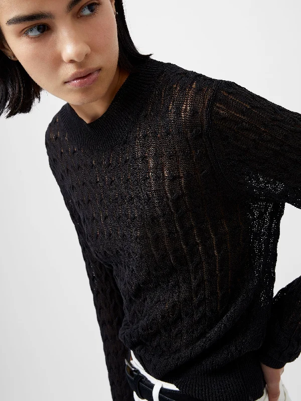 Niko Open Knit Long Sleeve Jumper