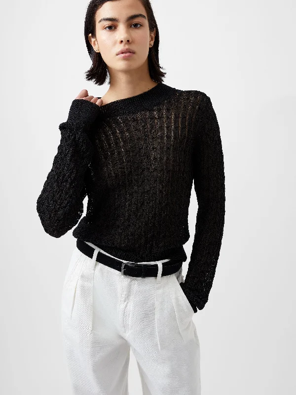 Niko Open Knit Long Sleeve Jumper