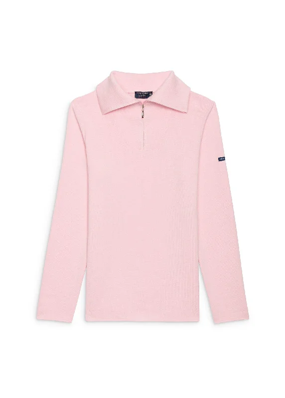 PASSERELLE - Cotton Trucker Sweater for Women (PALE PINK)