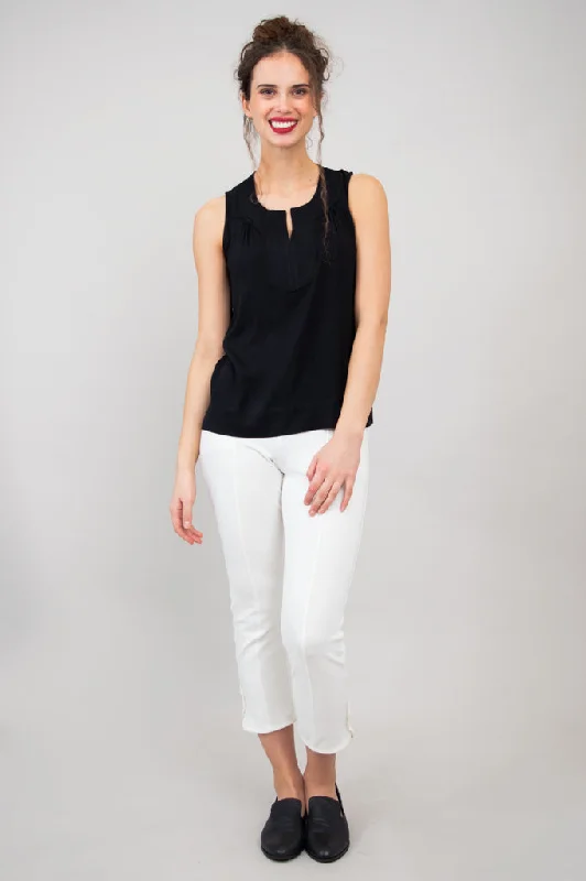 Scarlette Tank, Black, Linen Bamboo