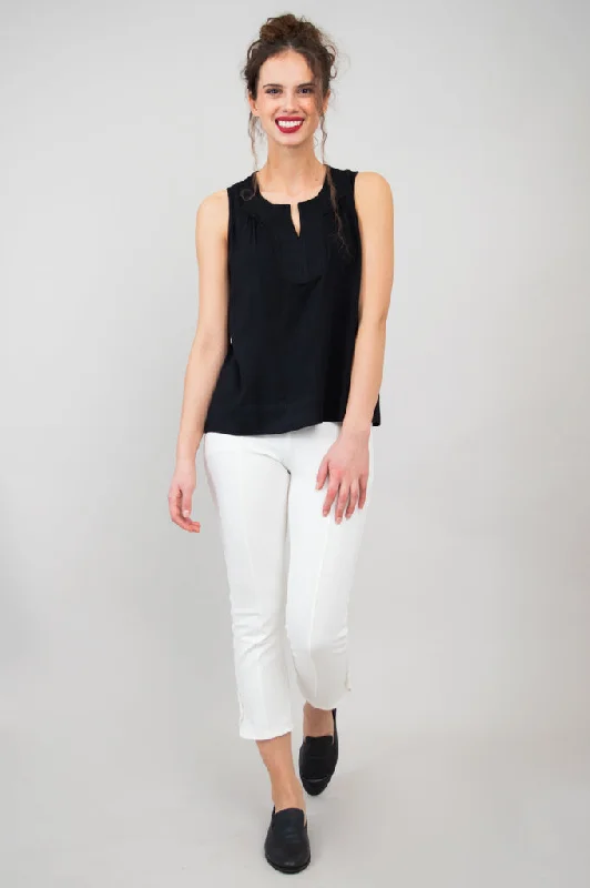 Scarlette Tank, Black, Linen Bamboo