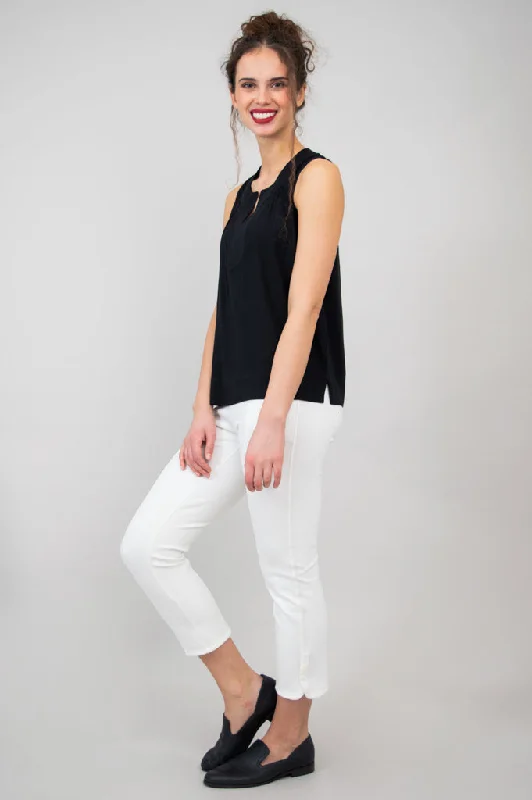 Scarlette Tank, Black, Linen Bamboo