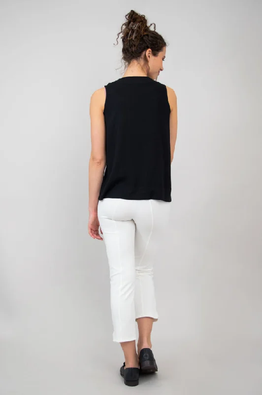 Scarlette Tank, Black, Linen Bamboo