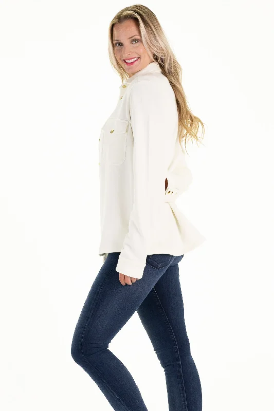 Selene Shacket in Winter White