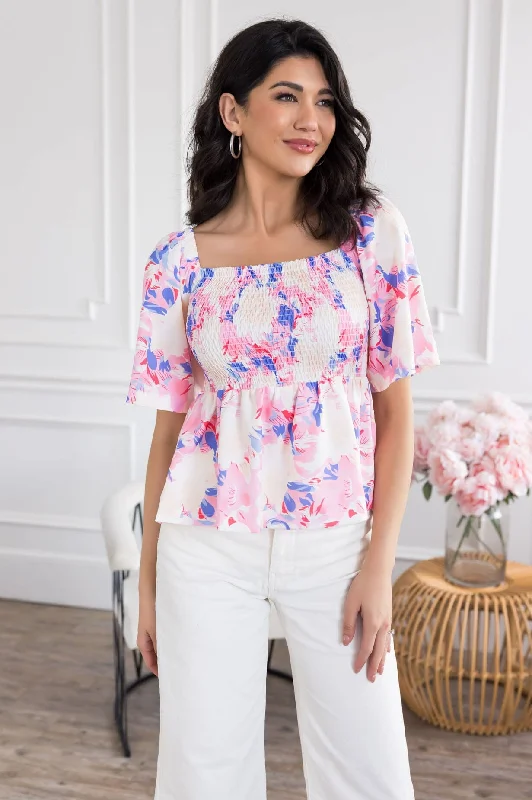 She's Elegant Peplum Blouse