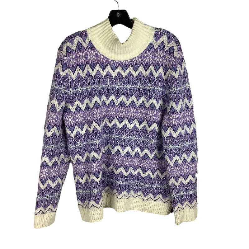 Sweater By Talbots In Purple, Size: M