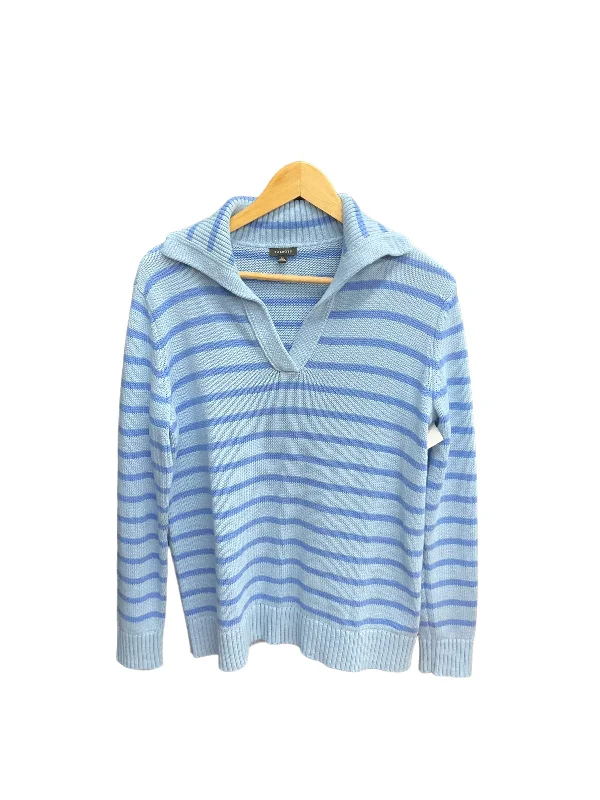 Sweater By Talbots In Striped Pattern, Size: M