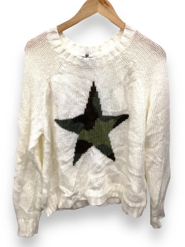 Sweater By Wooden Ships In White, Size: L