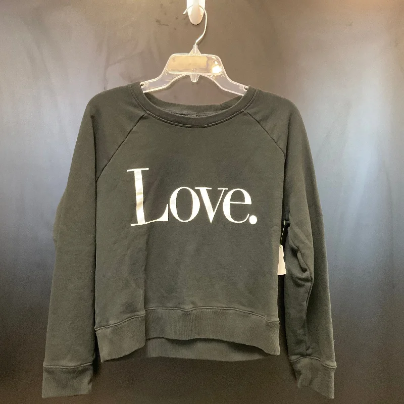 Sweatshirt Crewneck By J. Crew In Black, Size: S