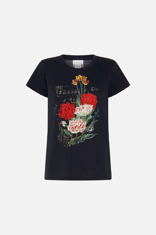 SLIM FIT ROUND NECK T-SHIRT - BLACK MAGIC IN THE MANUSCRIPTS