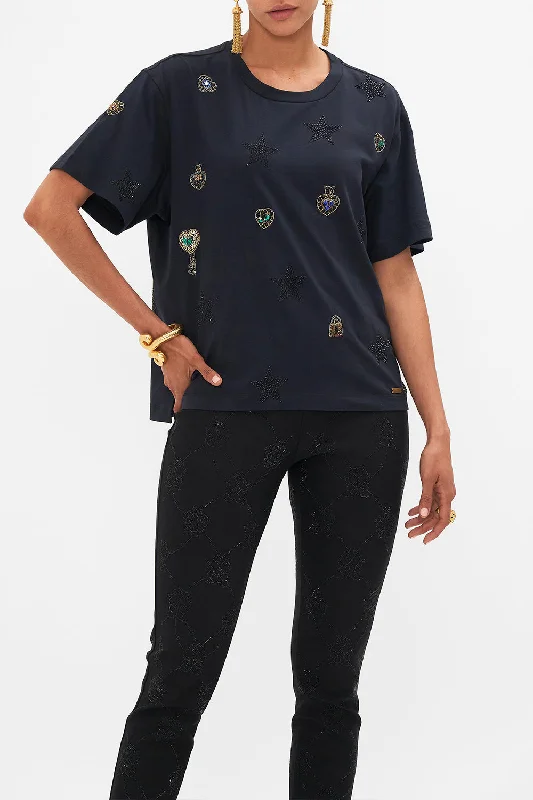 EMBELLISHED CLASSIC TEE AMSTERGLAM