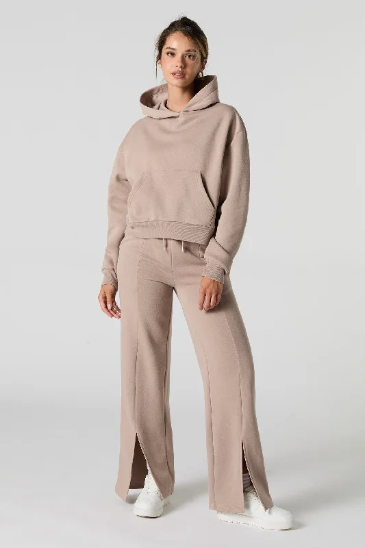 Fleece Slit Flare Sweatpant