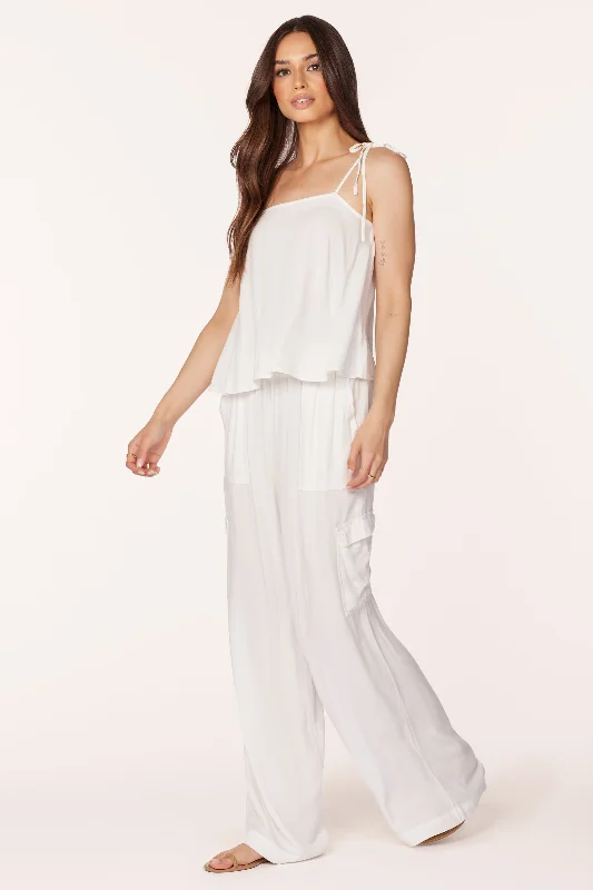 SQUARE NECK TIE CAMI