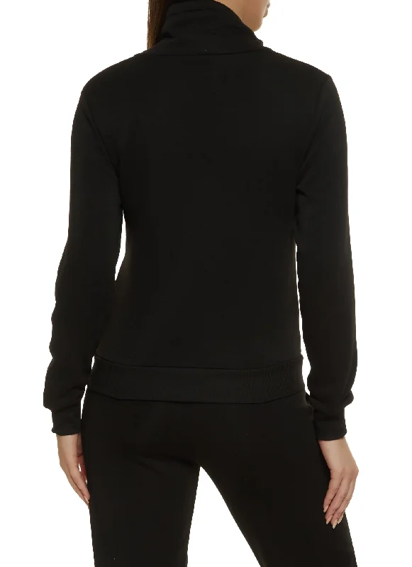 Fleece Funnel Neck Sweatshirt