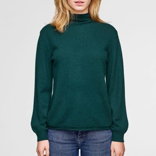 Blouson Sleeve Sweater (Pine Needle Heather)