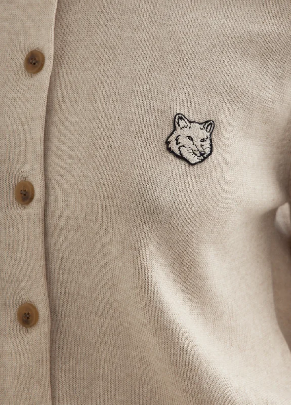 Bold Fox Head Patch Regular Cardigan