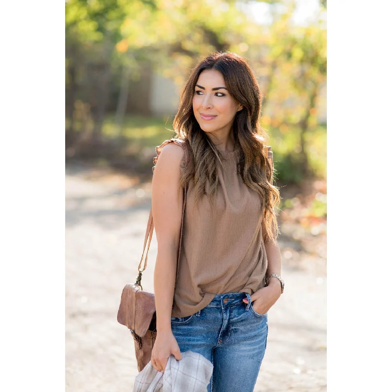 Classic Ruffle Sleeve Tank