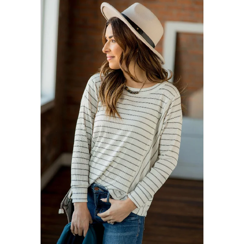 Dashing Double Micro Striped Tee