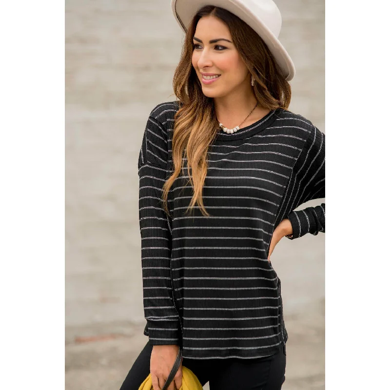 Dashing Double Micro Striped Tee